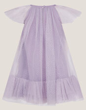 Baby Ciara Floral Tulle Swing Dress, Purple (LILAC), large