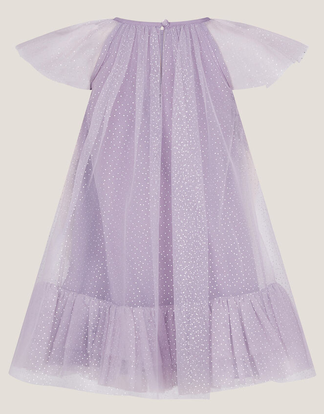 Baby Ciara Floral Tulle Swing Dress, Purple (LILAC), large