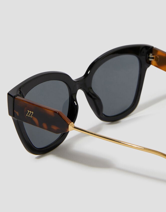 Chunky Tort Temple Sunglasses, , large