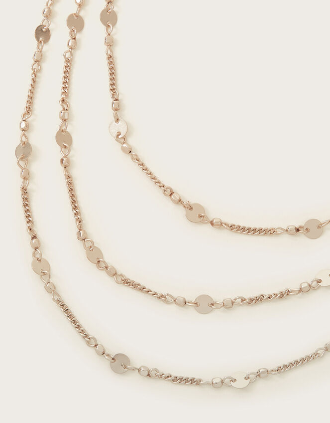 Layered Disc Necklace, , large