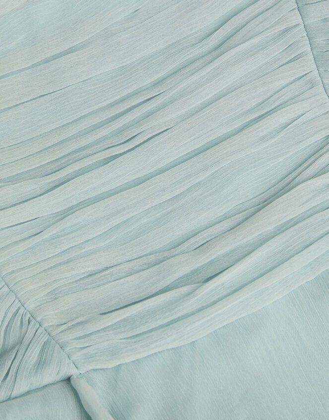 Joy Waterfall Ruffle Chiffon Maxi Dress, Green (SAGE), large