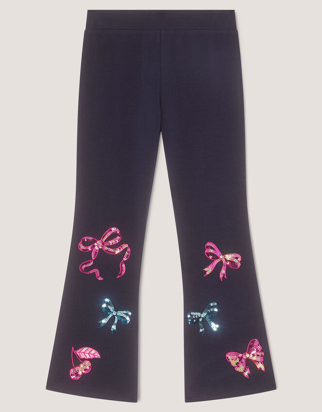 Mon Cheri Kick Flare Leggings, Blue (NAVY), large