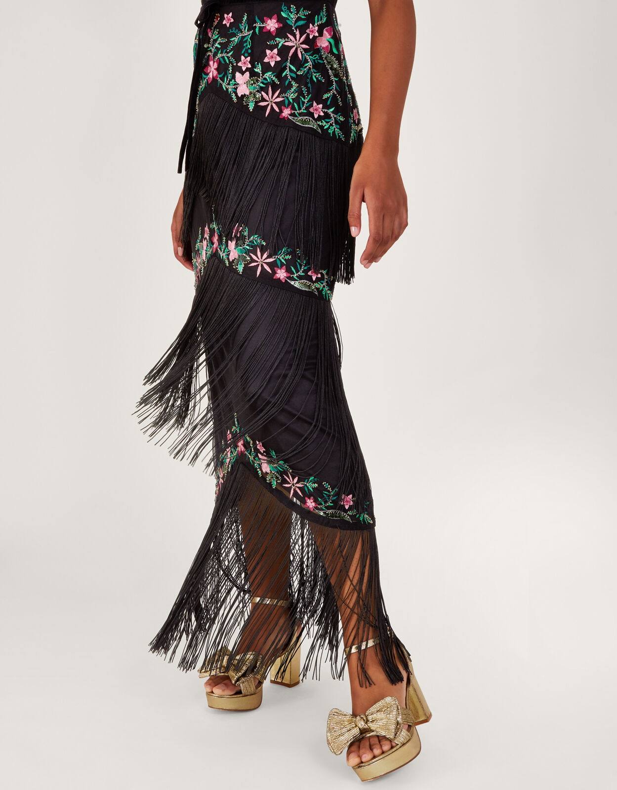 Monsoon fringe dress hot sale