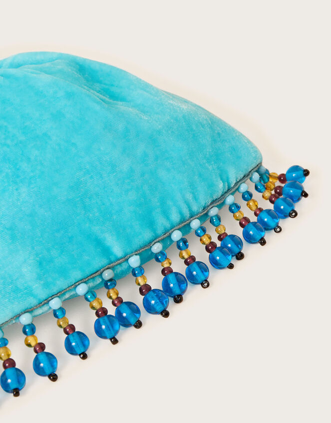 La Galeria Elefante Poco Loco Velvet Bag, Blue (BLUE), large