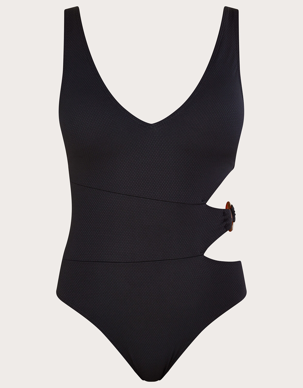 Plain black one new arrivals piece swimsuit
