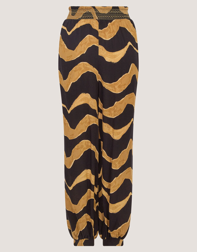 Zahara Print Balloon Pants, Black (BLACK), large