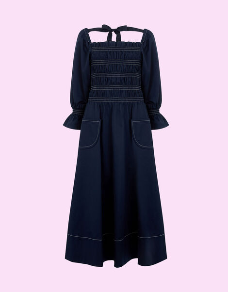 Mirla Beane Teja Dress Blue, Blue (NAVY), large