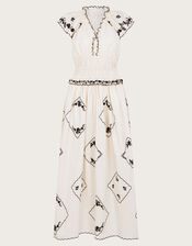 Esther Embroidered Maxi Dress, Ivory (IVORY), large