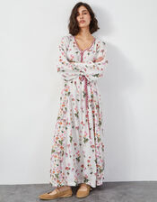 East Harmony Floral Maxi Dress, Ivory (IVORY), large