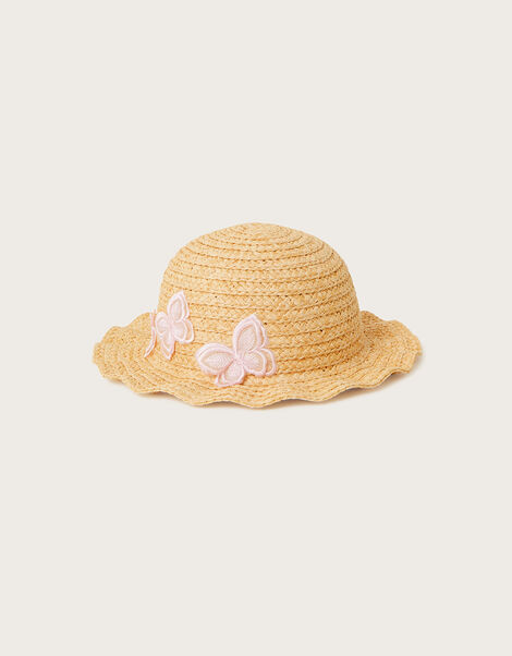 Baby Luna Butterfly Wave Hat Natural, Natural (NATURAL), large