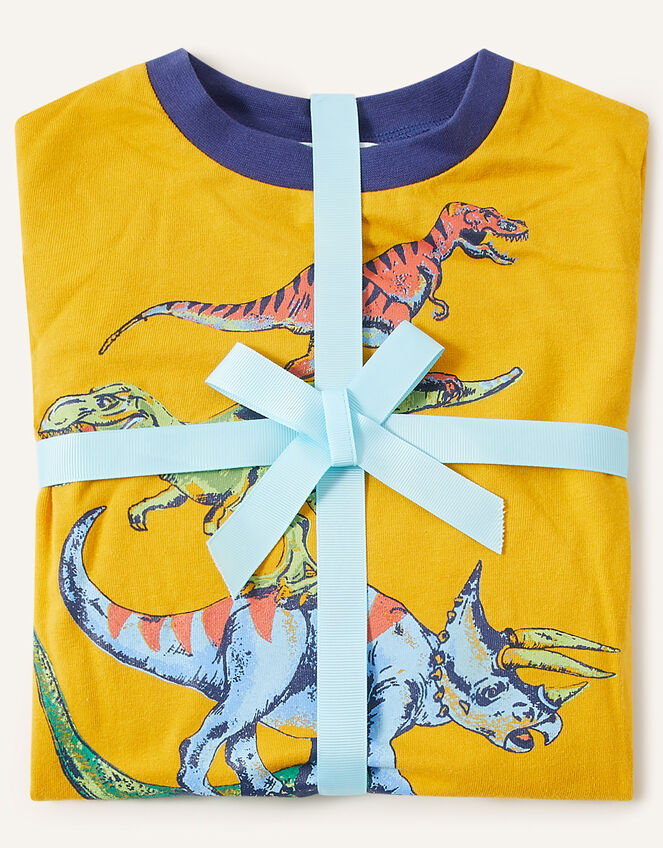 Dinosaur Pyjama Set, Blue (NAVY), large