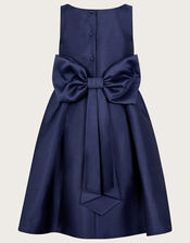 Holly Duchess Twill Bridesmaids Dress, Blue (NAVY), large