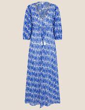 Benita Printed Maxi Dress, Blue (BLUE), large