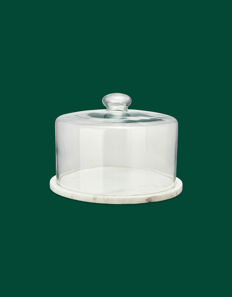 Nkuku Ovah Glass Marble Cake Dome, , large