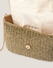 Bella Beaded Bow Bag, Gold (GOLD), large