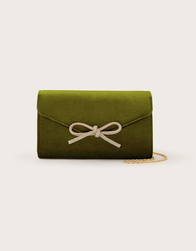Velvet Bow Bag, , large