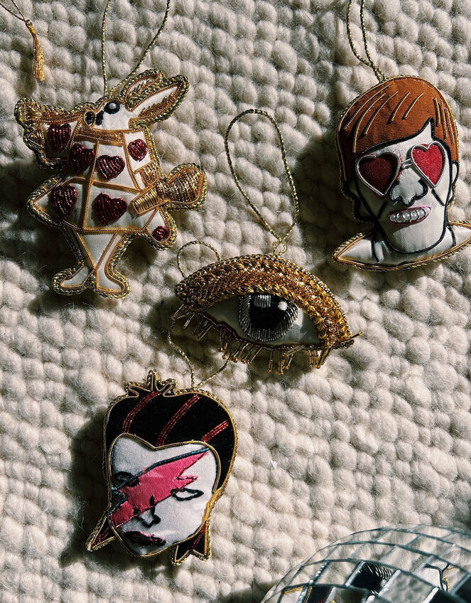Anna and Nina David Bowie Hanging Decoration, , large