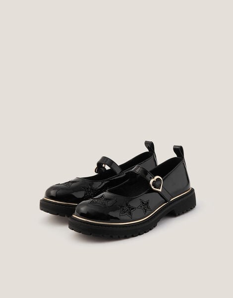 Star Parent Mary Jane Flats, Black (BLACK), large