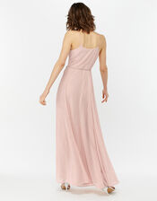 Gemma Pearly Wrap Dress, Pink (PINK), large