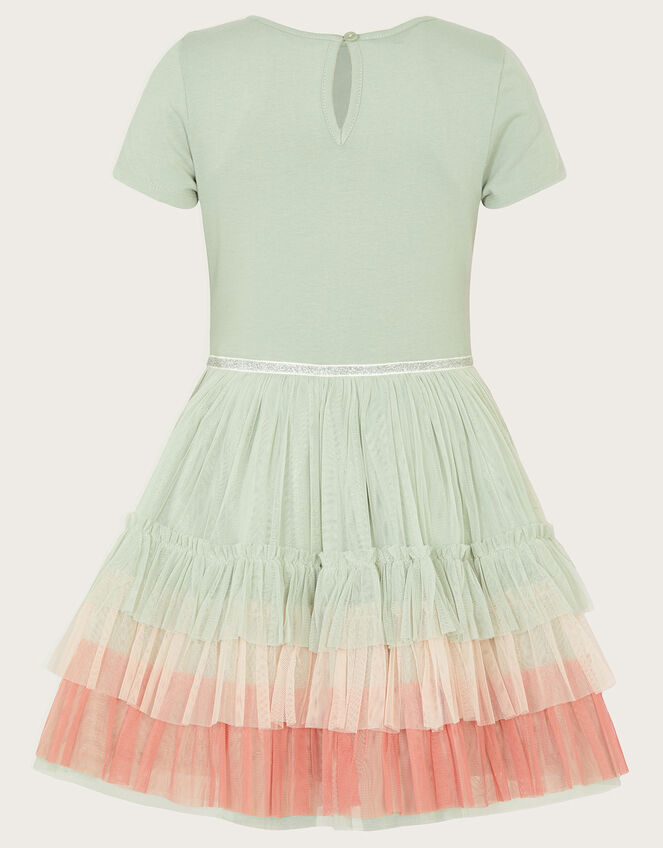 Disco Flower Dress, Green (SAGE), large