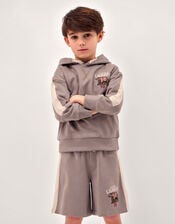 League Hoodie & Shorts Set, Brown (BROWN), large