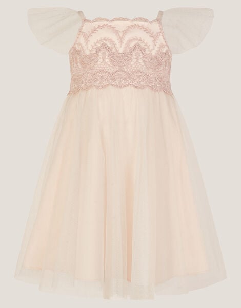 Baby Francesca Lace Tulle Party Dress, Pink (PINK), large