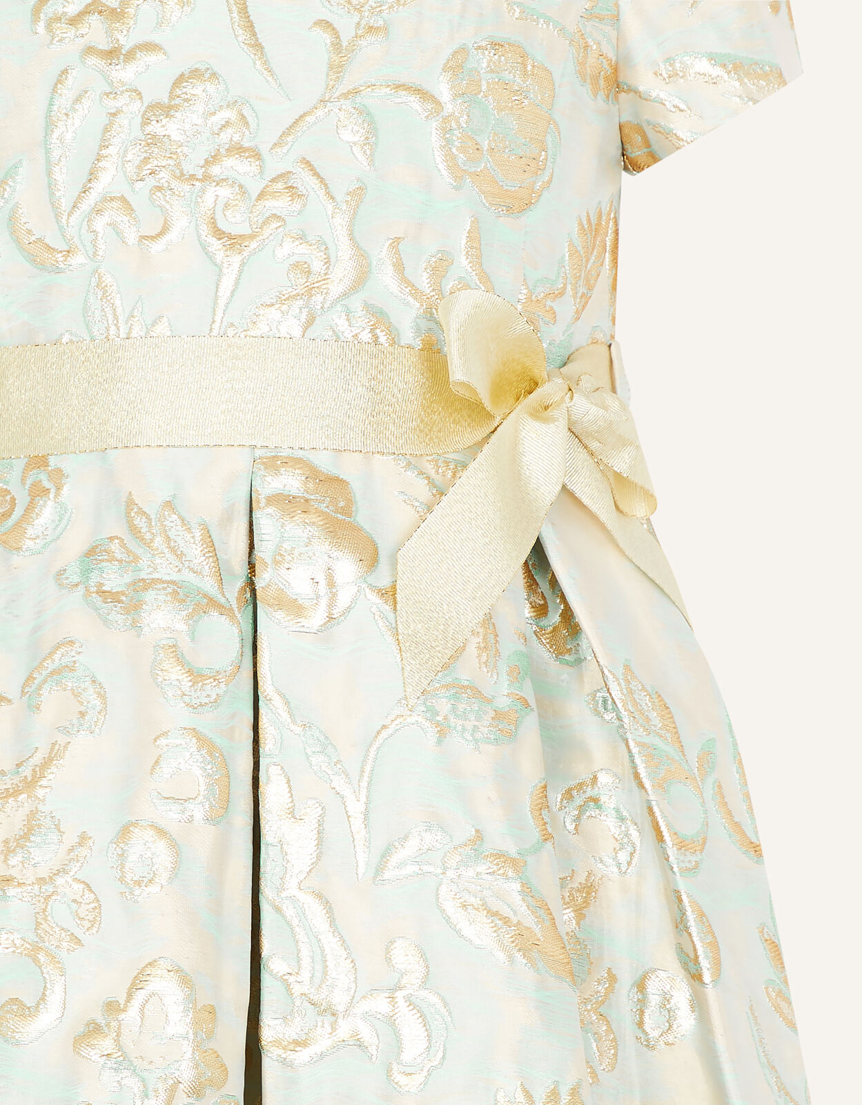 Charlotte Jacquard Dress Gold