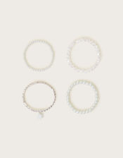 4-Pack Embellished Bridesmaid Bracelets, , large