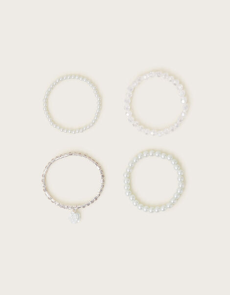 4-Pack Embellished Bridesmaid Bracelets, , large