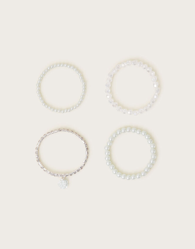 4-Pack Embellished Bridesmaid Bracelets, , large