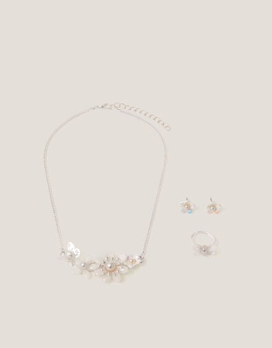 Flower & Butterfly Jewellery Set, , large