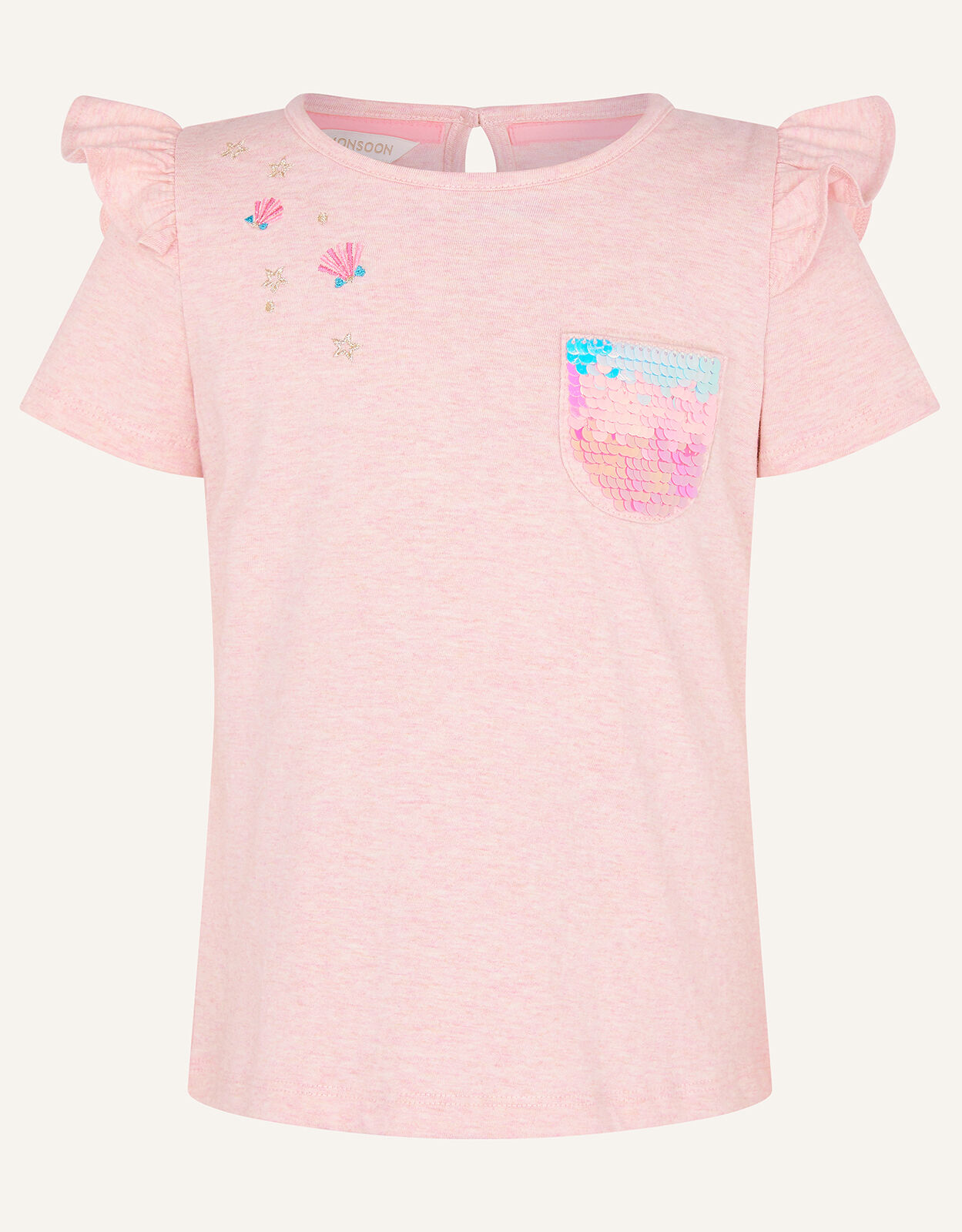 t shirt with sequin pocket