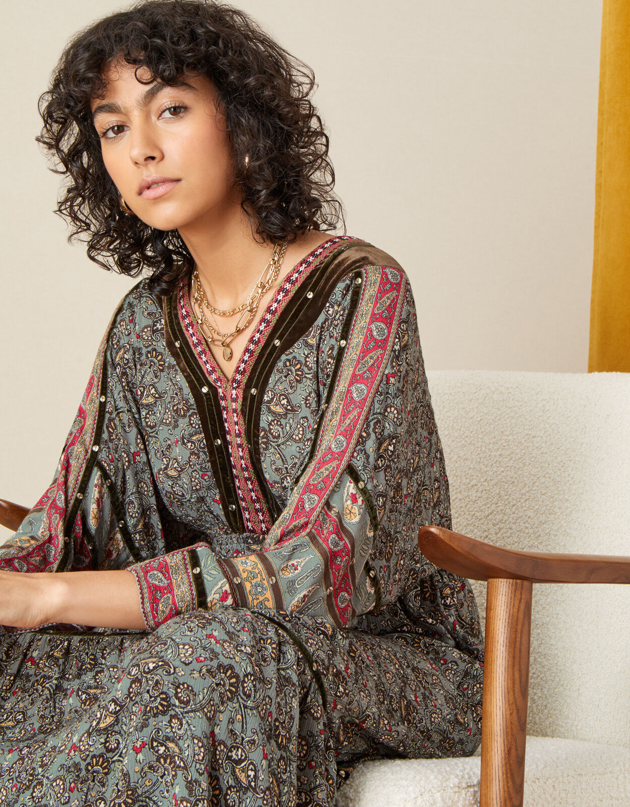 Monsoon khaki dress hot sale