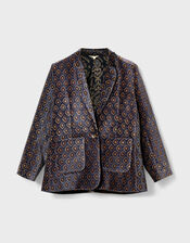 East Jesi Printed Velvet Blazer, Multi (MULTI), large