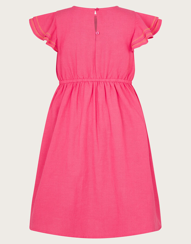 Embroidered Skater Dress, Pink (PINK), large