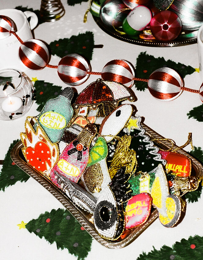 Anna + Nina Gin Hanging Decoration, , large