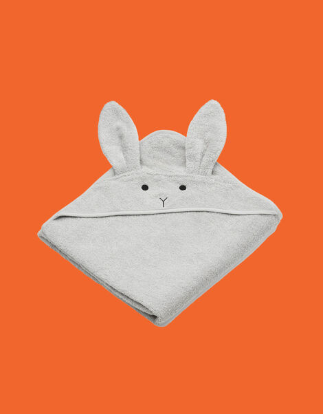 Liewood Augusta Rabbit Hooded Towel Grey, Grey (GREY), large