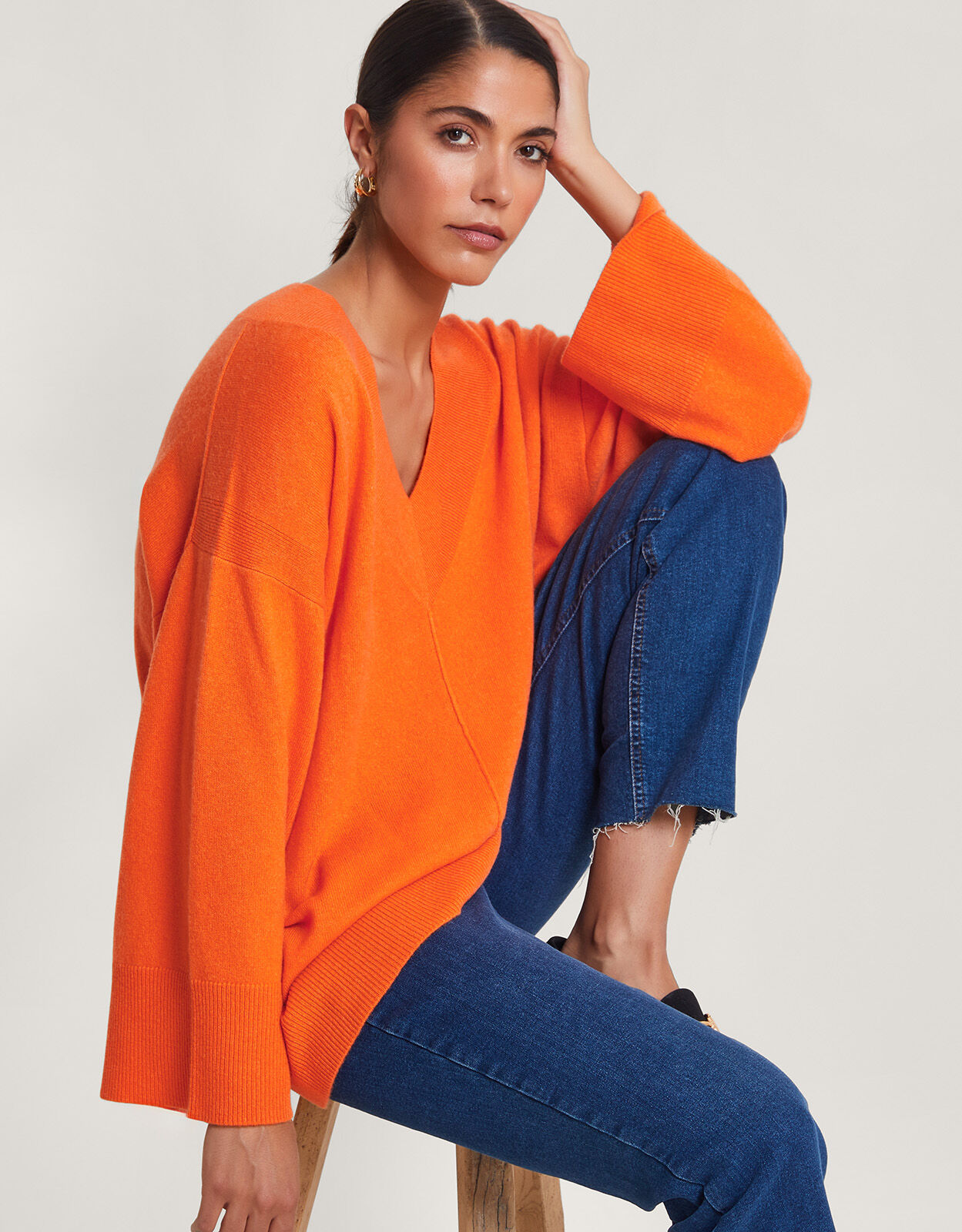 Mango clearance orange jumper