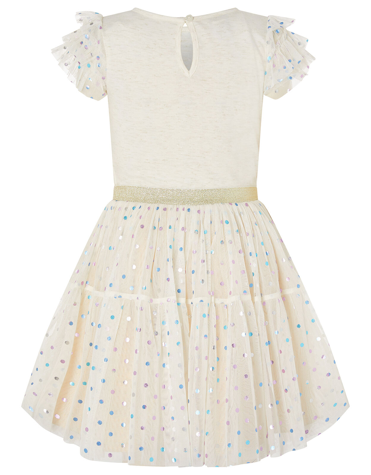 Foil Star Disco Dress Pink