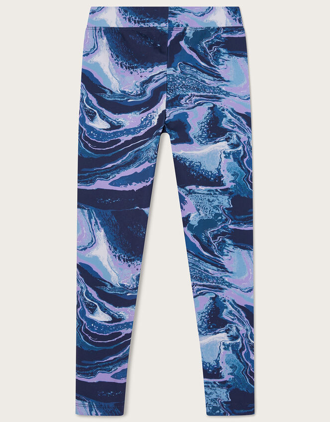 Marble Print Leggings, Girls' Trousers & Leggings