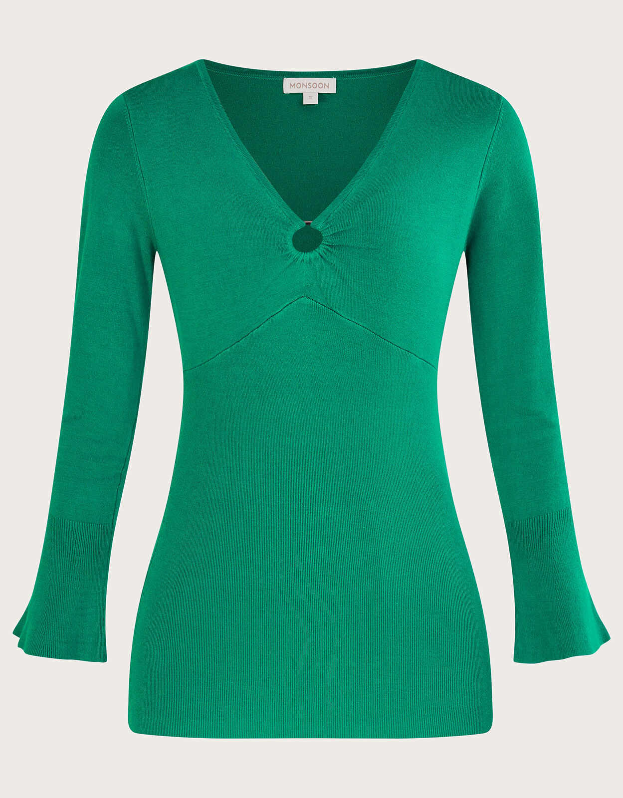 Plain outlet green sweater