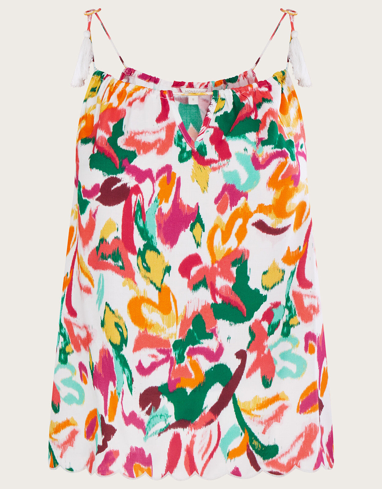 Printed Cami Top in LENZING™ ECOVERO™ Pink