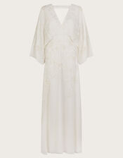 Camilla Embroidered Bridal Dress, Ivory (IVORY), large