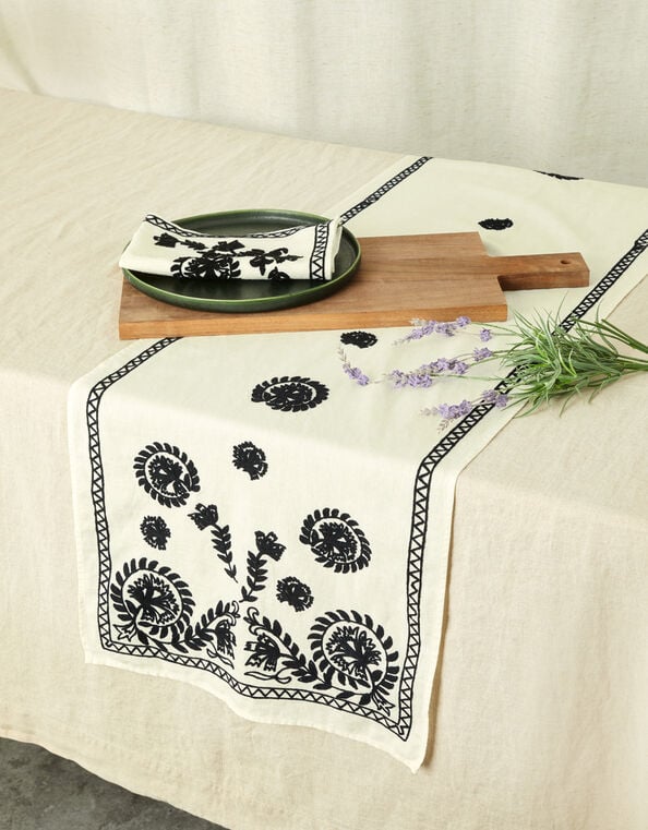 Embroidered Table Runner, , large