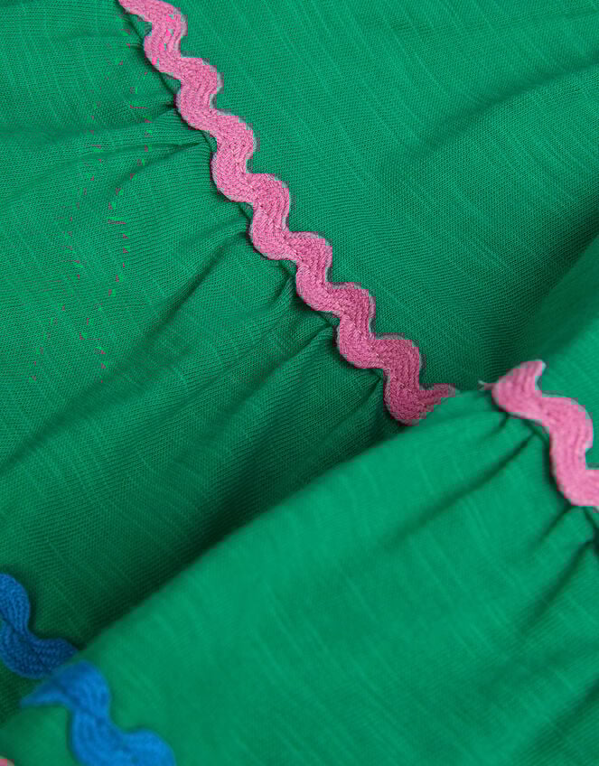 Ric-Rac Tiered Skirt, Green (GREEN), large