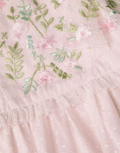 Avalyn Flutter Sleeve Dress, Pink (PINK), large