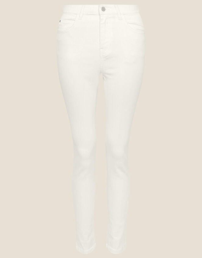 Iris Denim Skinny Jeans with Sustainable Cotton, Natural (ECRU), large