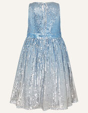 Sequin Ombre Sleeveless Dress, Multi (MULTI), large