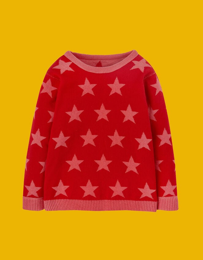 Frugi Zola Reversible Jumper, Pink (PINK), large