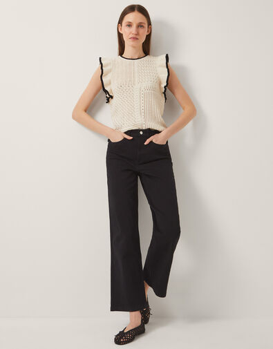 Ruby Wide Leg Jeans, Black (BLACK), large